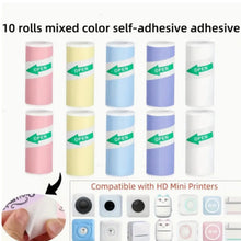 Load image into Gallery viewer, Self-Adhesive Color Thermal Printing Paper - Pack of 10
